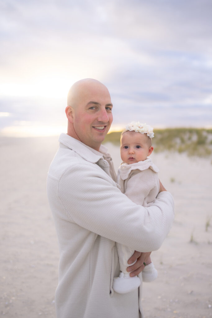 Sunset beach family portraits capturing timeless connection and emotion