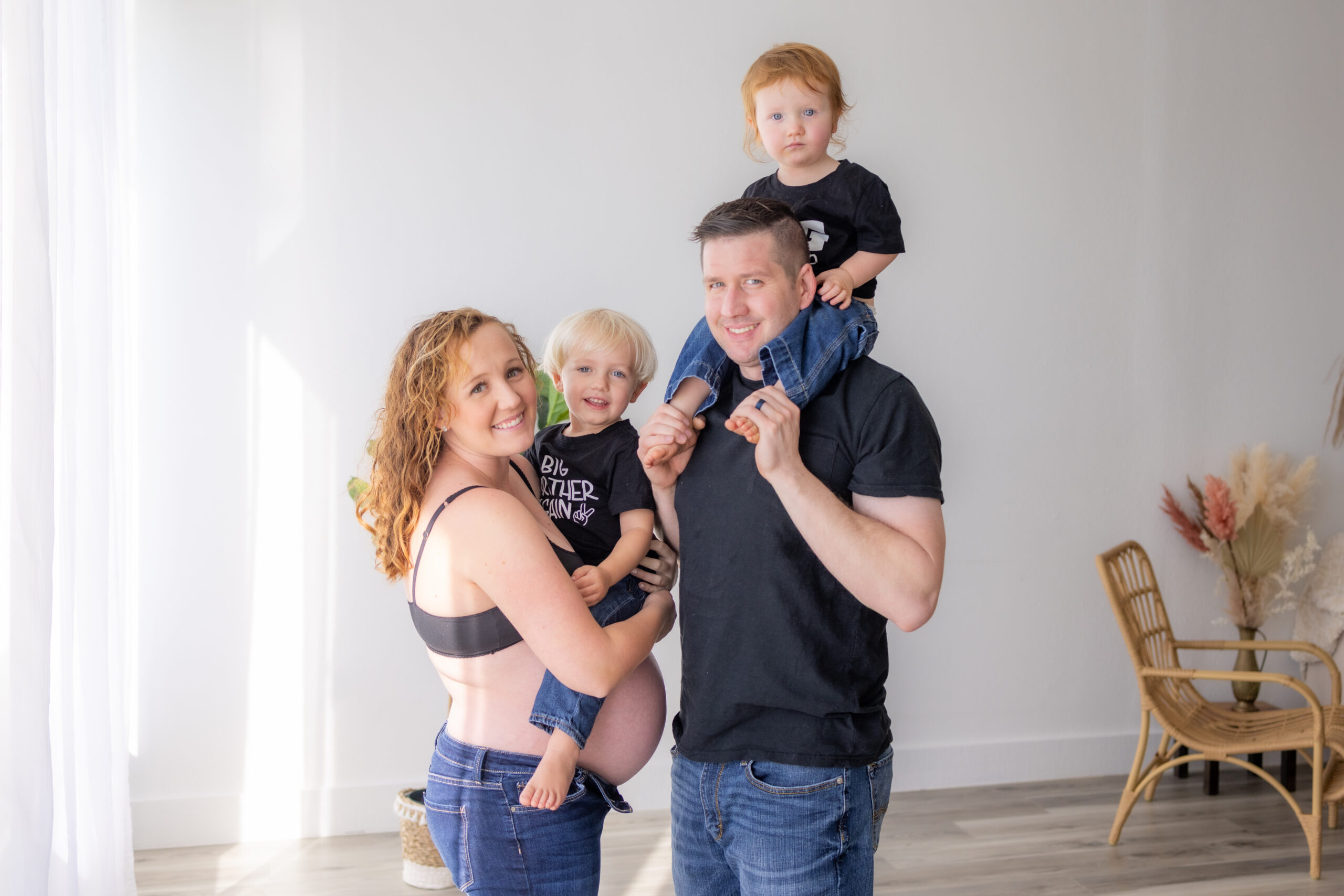 winter park studio family photography session with toddlers